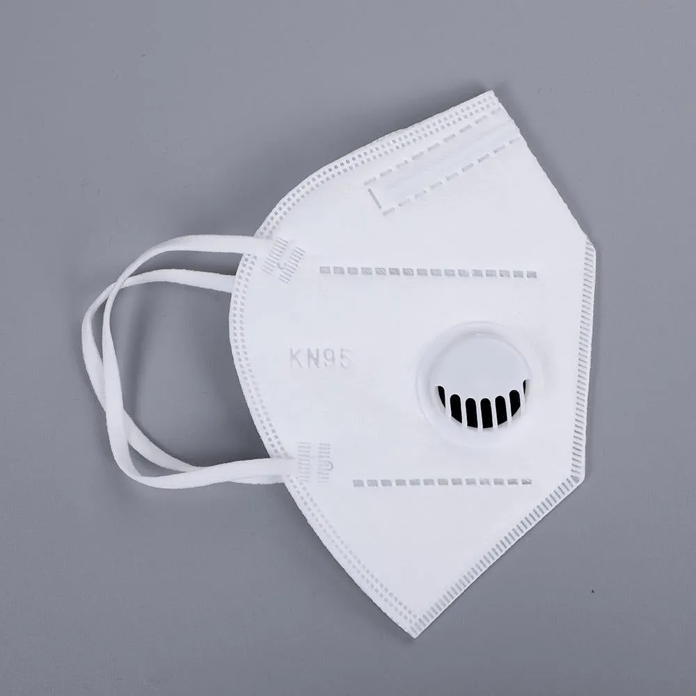 5 Pcs High Quality KN95 Mask PM2.5 Mouth Cover Dust Masks Breathing Valve Folding Non- Wholesale Dropshipping