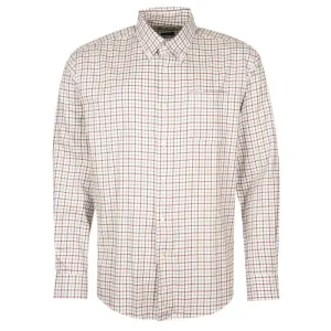 Barbour Preston Regular Fit Mens Shirt - Ecru