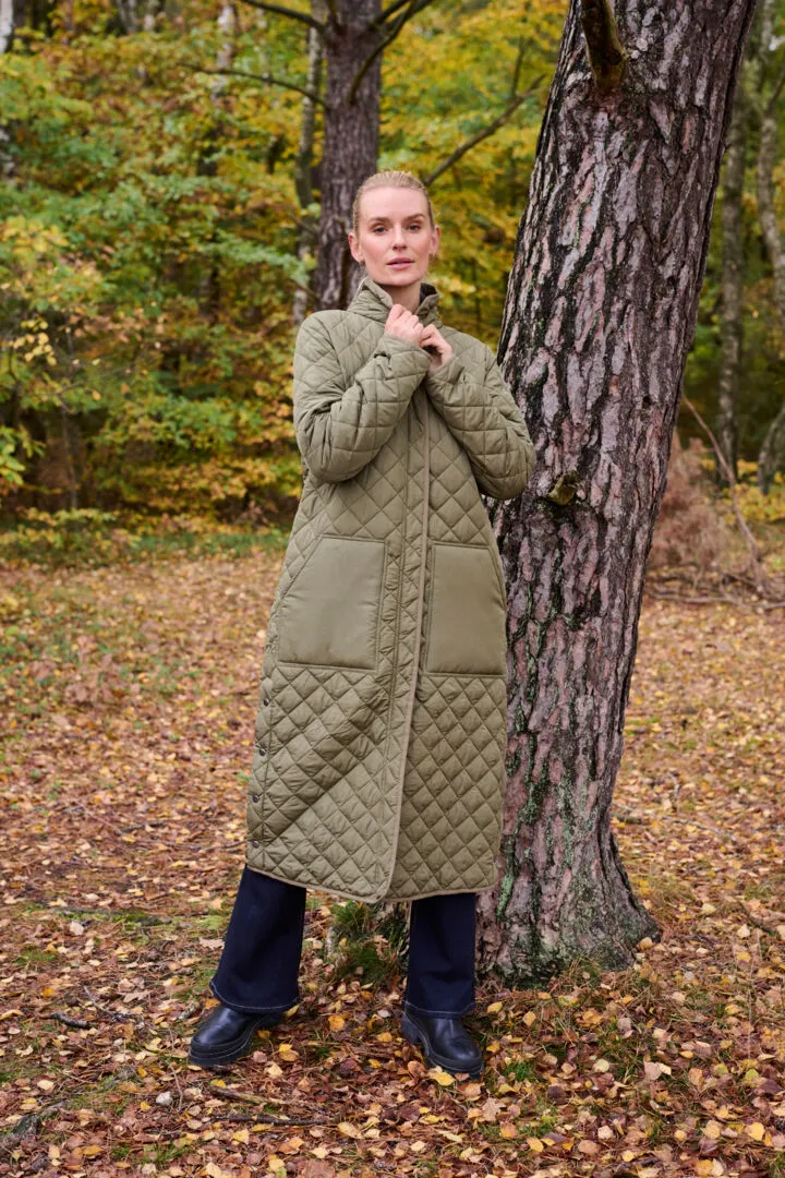 Bash Donia Coat in Burnt Olive