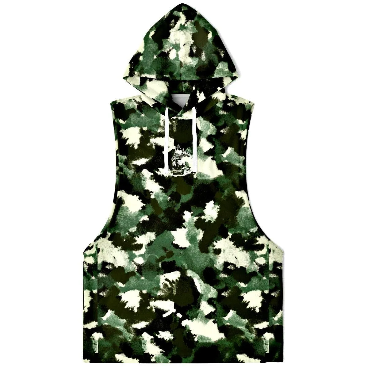 CAMO KILLER - Woodland Camouflage Sleeveless Hoodie