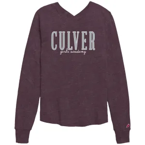 CGA Intramural Long Sleeve Crew - Heather Maroon