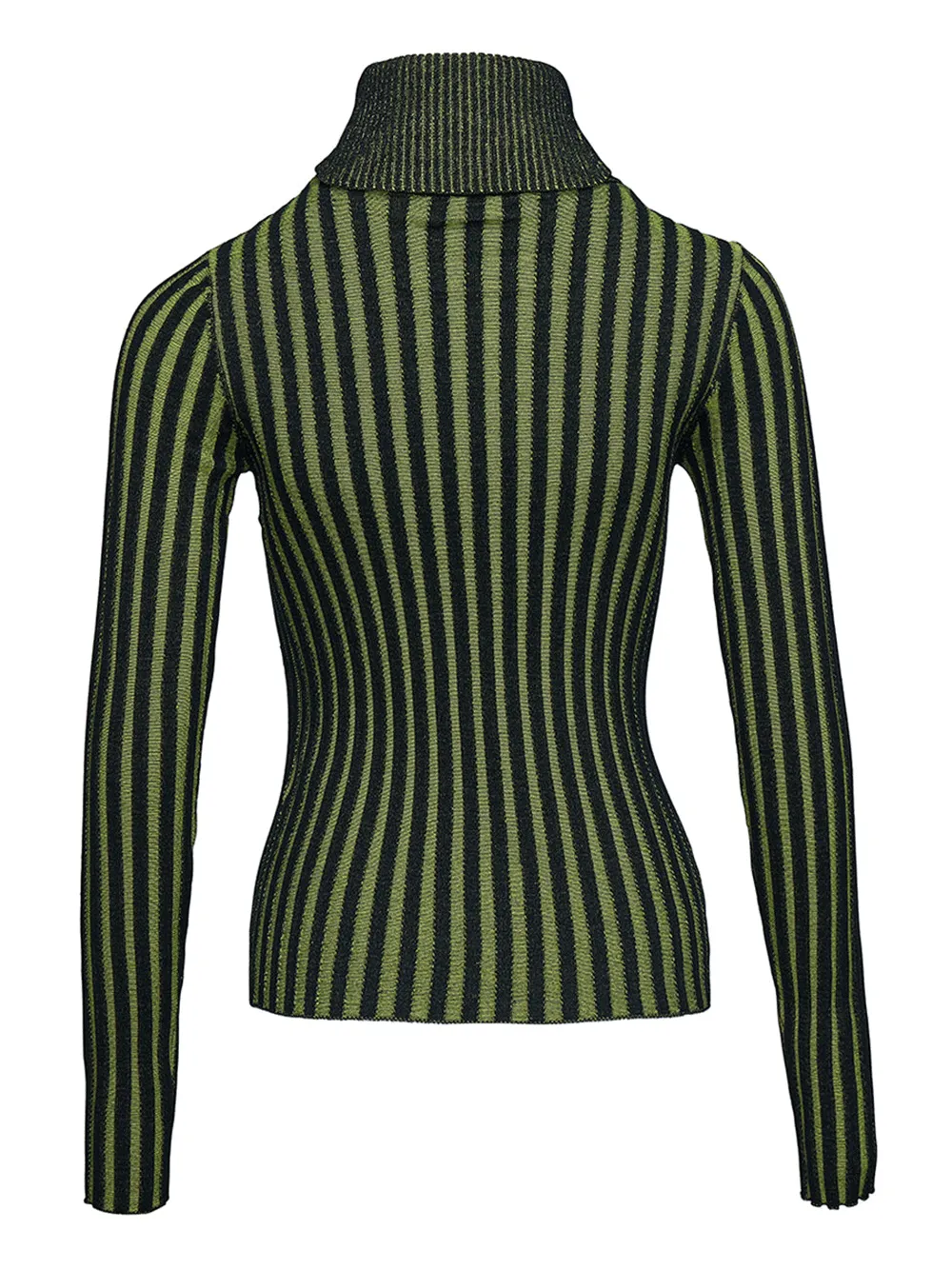 Cotton Nylon Rib Long Sleeve Sweater