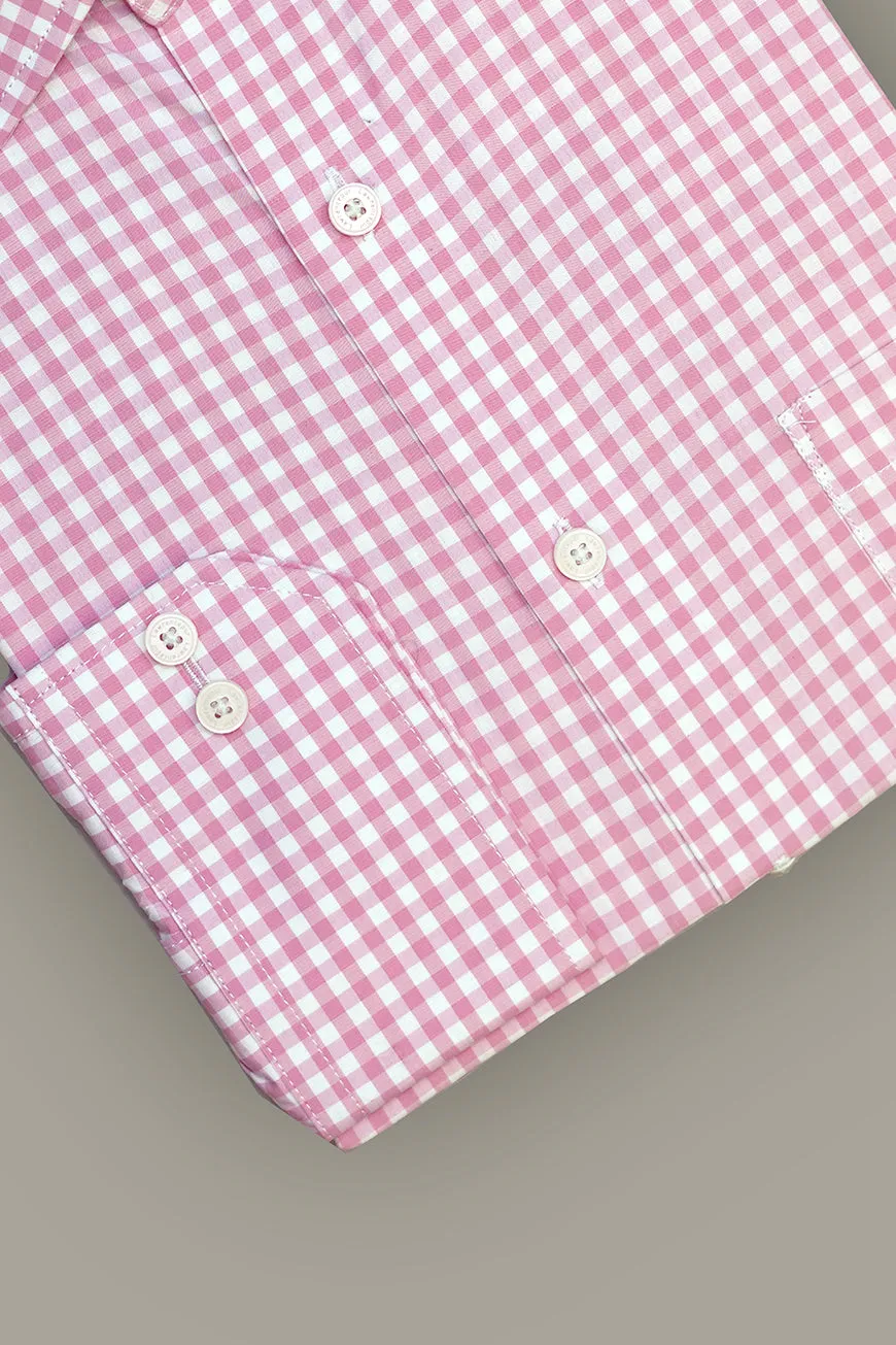 Formal Shirt - Supernova Light Pink Checks