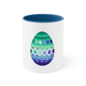 Gay Flag Accent Coffee Mug Easter Festival - Easter Egg