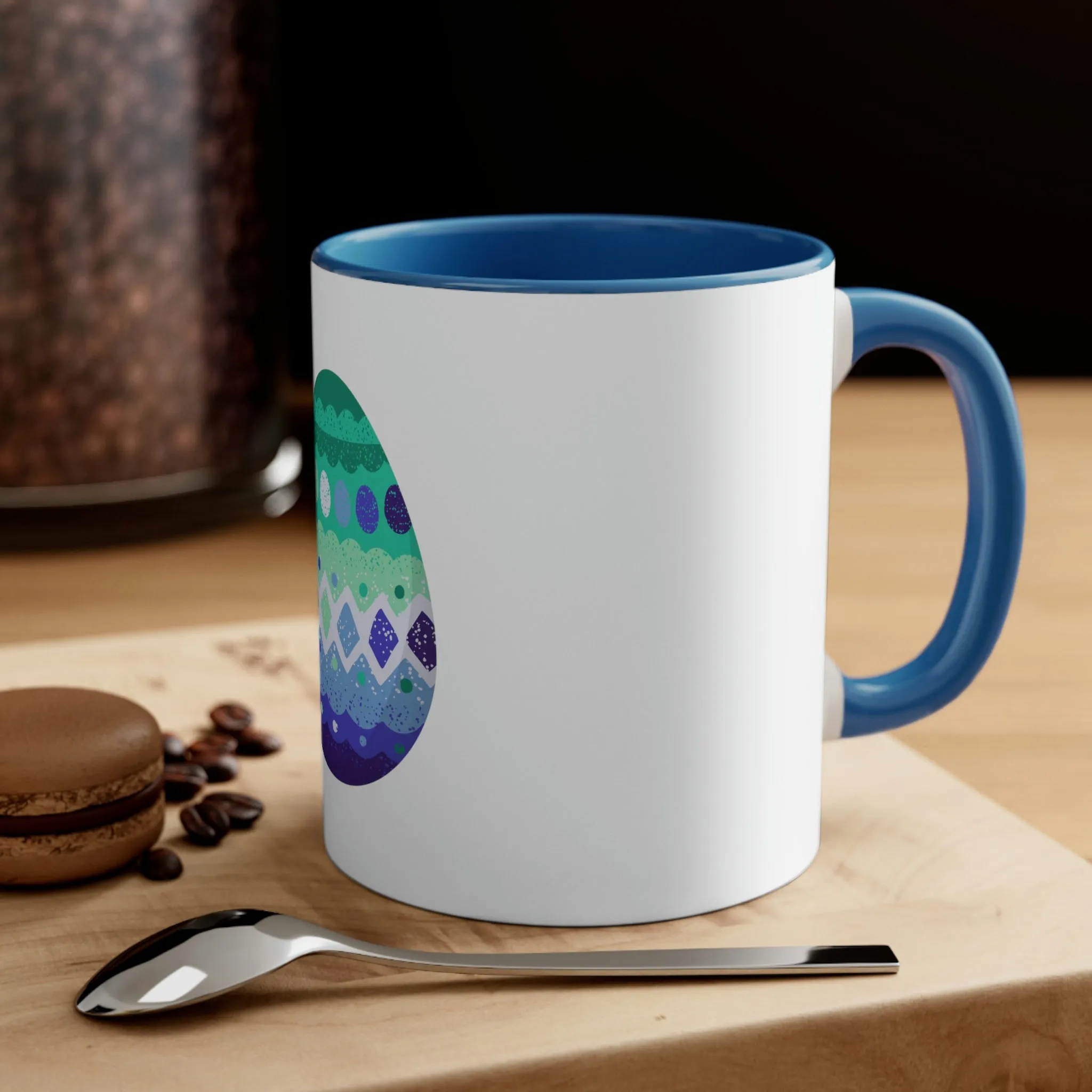 Gay Flag Accent Coffee Mug Easter Festival - Easter Egg