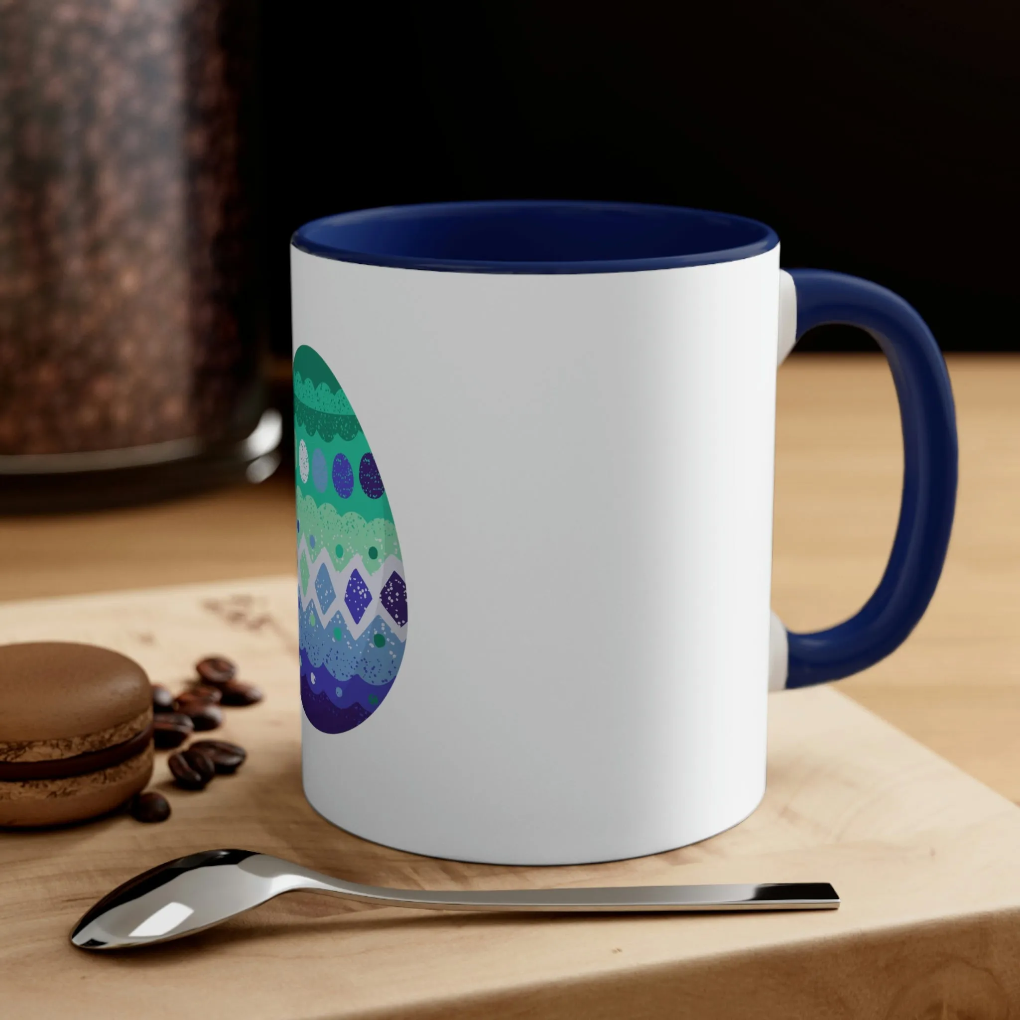 Gay Flag Accent Coffee Mug Easter Festival - Easter Egg