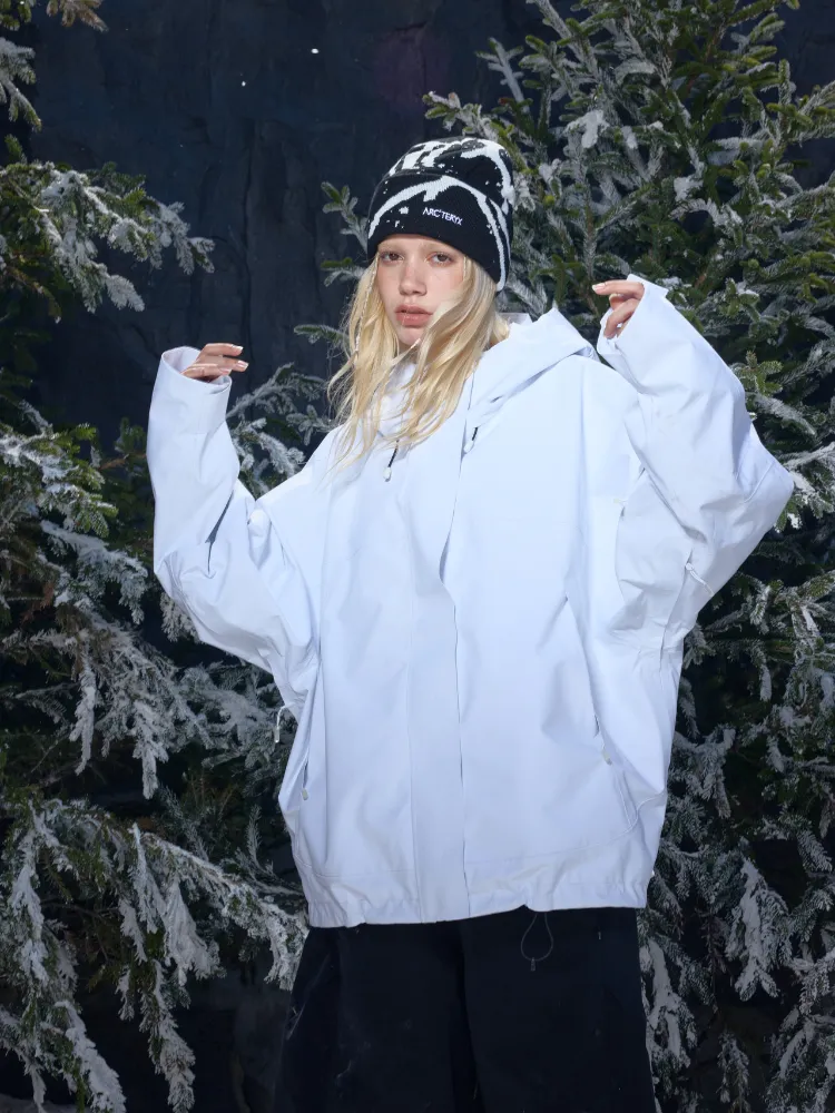 Hellystudio Elemental White 3L Snow Jacket - Unisex