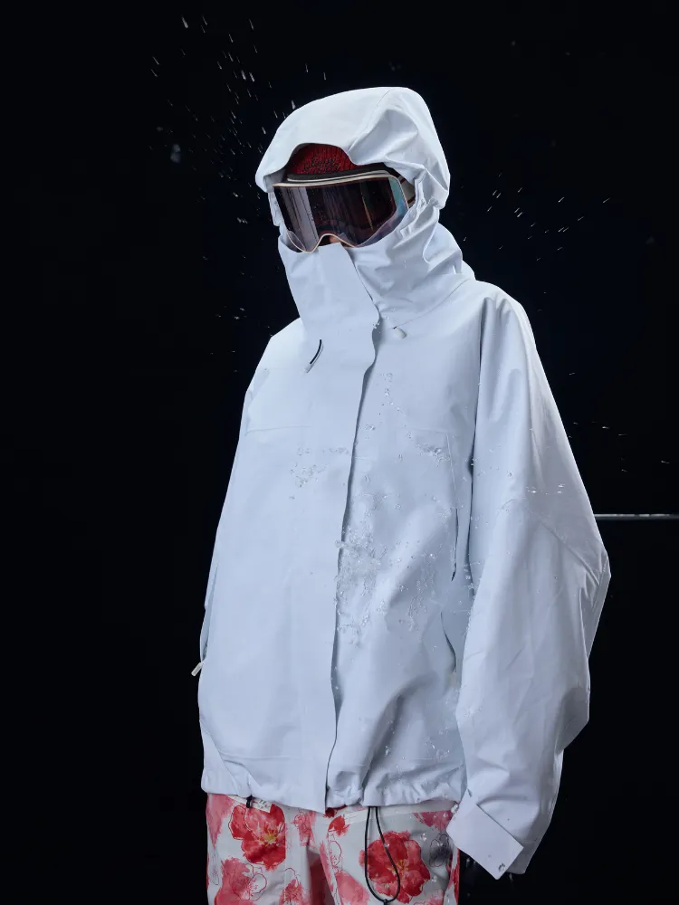 Hellystudio Elemental White 3L Snow Jacket - Unisex