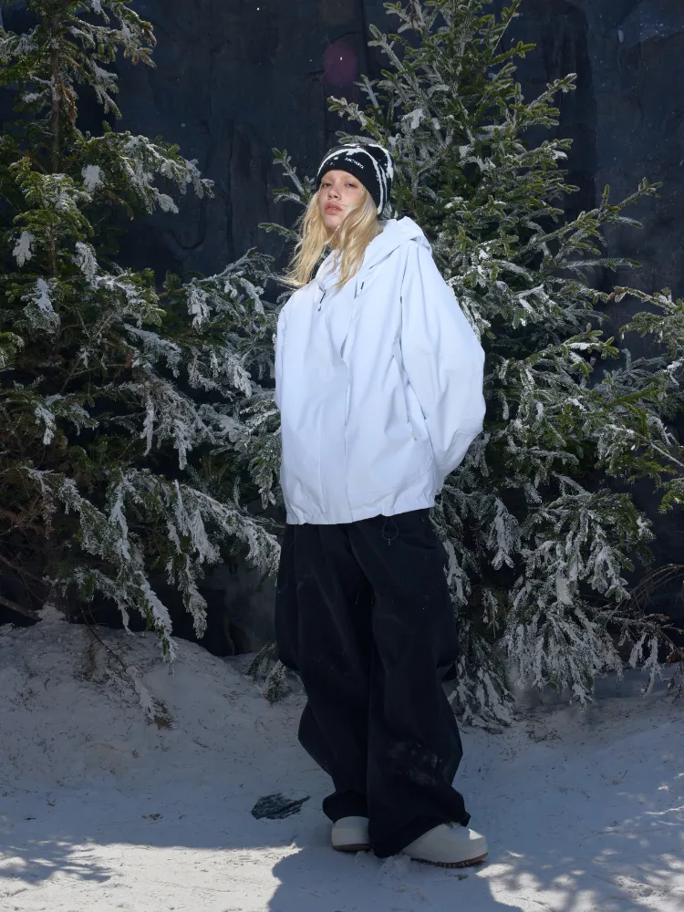 Hellystudio Elemental White 3L Snow Jacket - Unisex