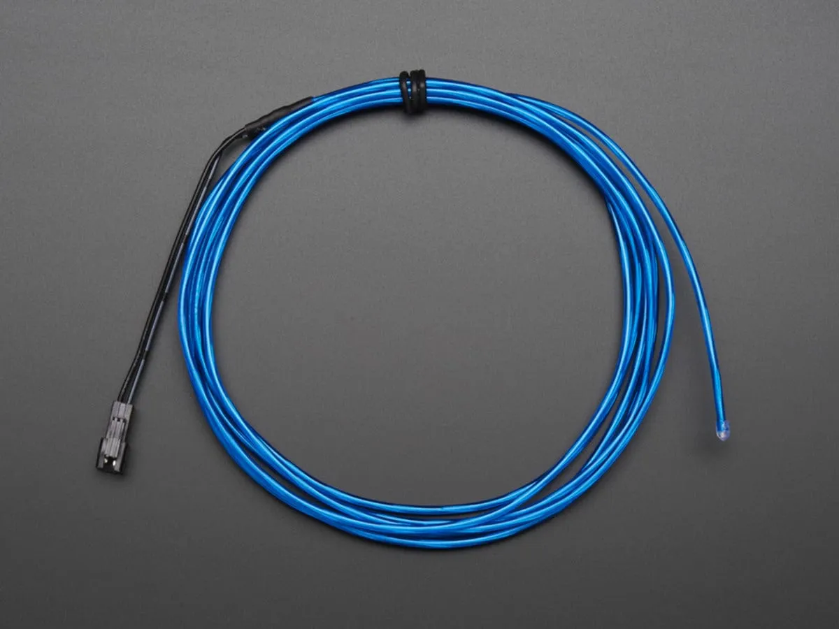 High Brightness Blue Electroluminescent (EL) Wire - 2.5 meters (High brightness, long life)