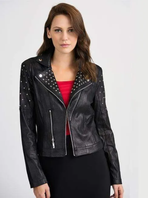 Joseph Ribkoff Black Biker Jacket 201914 11