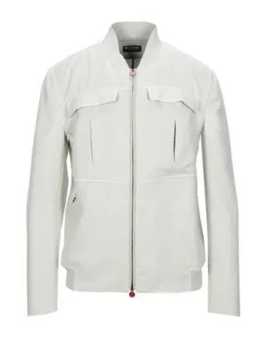 Kiton Man Jacket Ivory 40 suit