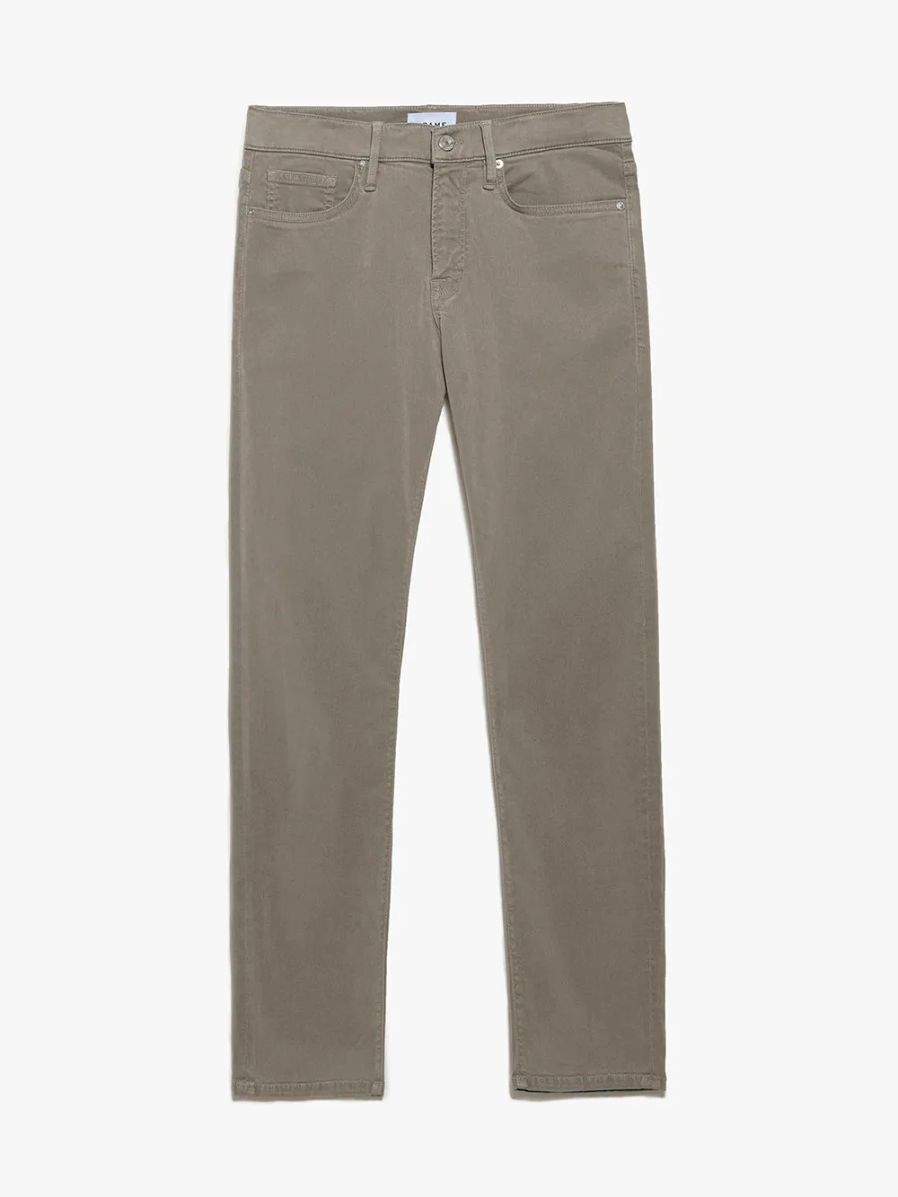 L'Homme Slim Brushed Twill -- Shadow Beige