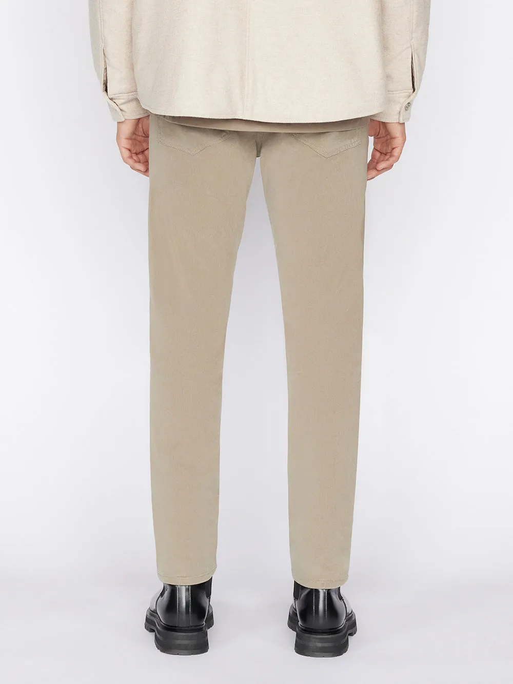 L'Homme Slim Brushed Twill -- Shadow Beige