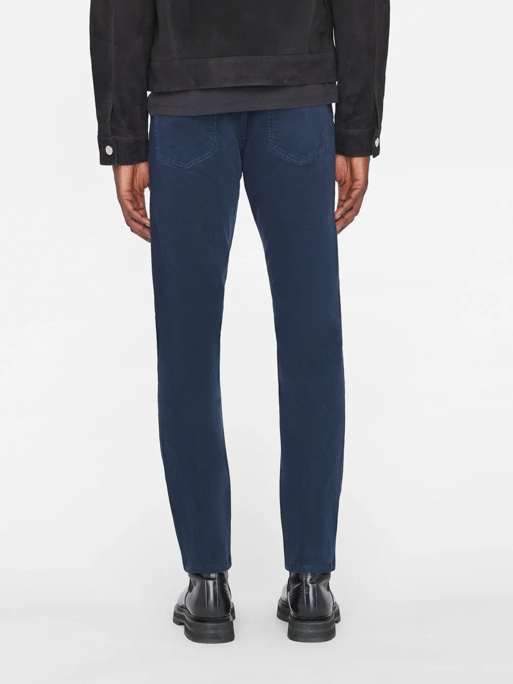 L'Homme Slim Crop Brushed Twill -- Navy