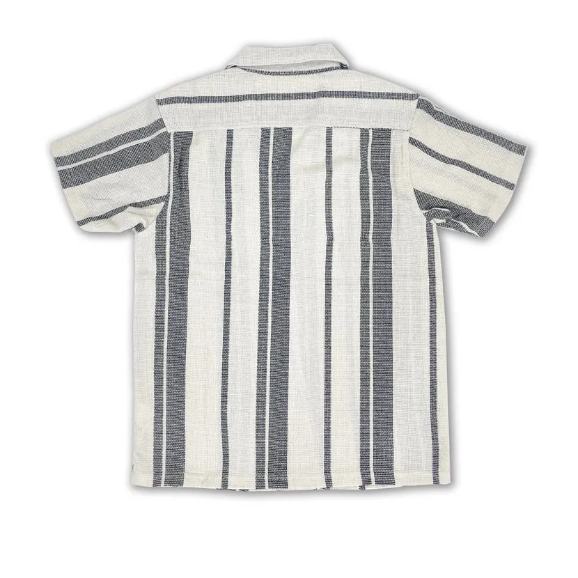 Men's Textured Stripe S/S Woven Shirts (MS724714)