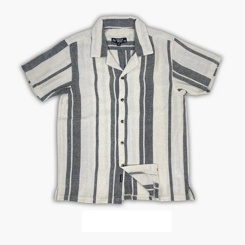 Men's Textured Stripe S/S Woven Shirts (MS724714)