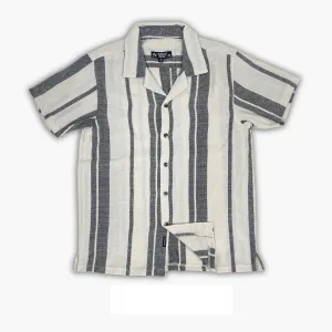 Men's Textured Stripe S/S Woven Shirts (MS724714)