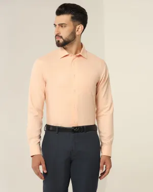 Non Iron Formal Peach Textured Shirt - Dofon