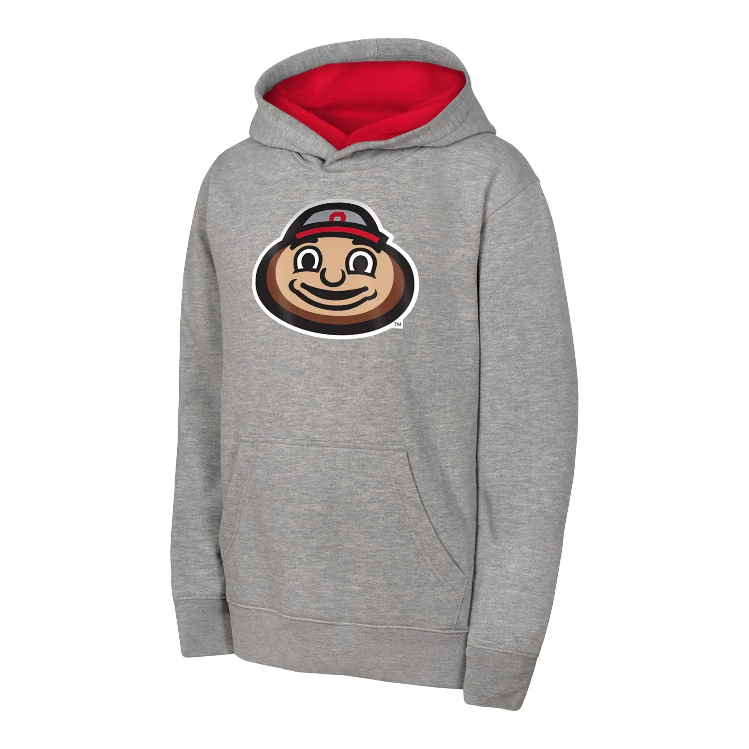 Ohio State Buckeyes Youth Brutus Gray Pullover Sweatshirt