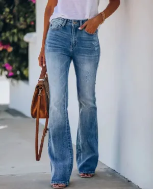 Slim Mid Waist Sexy Jeans