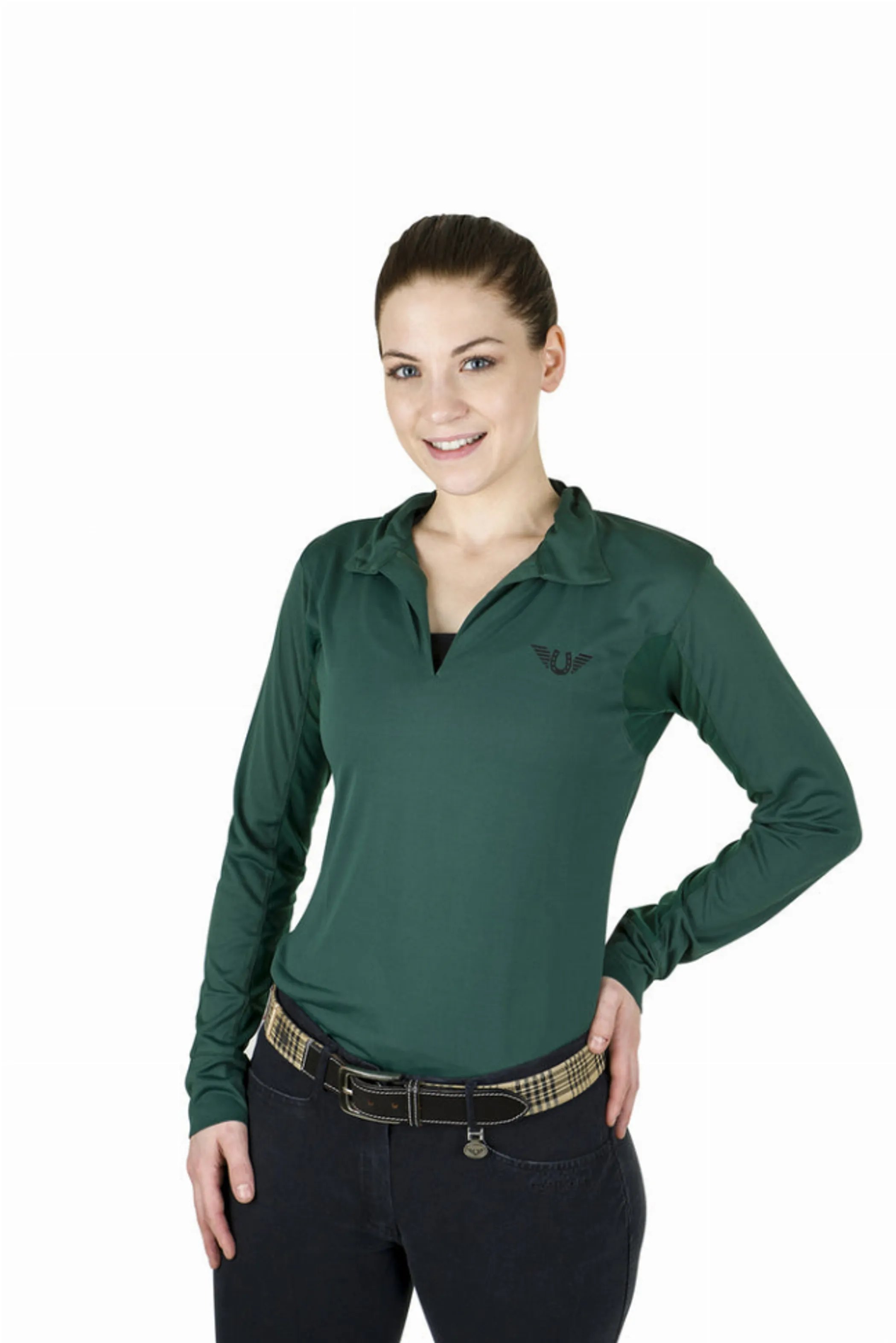 Tuffrider Ladies Taylor Long Sleeve Polo