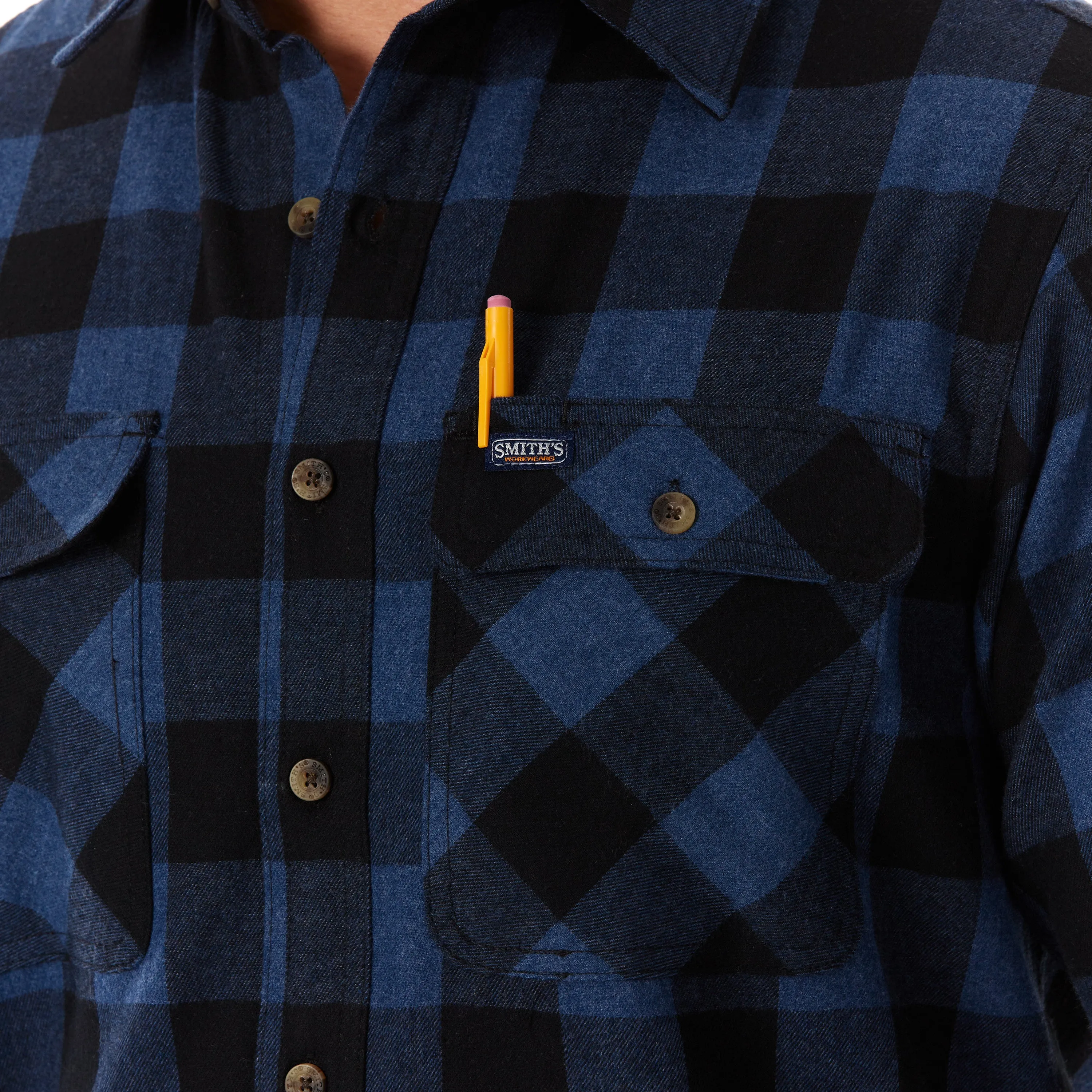 TWO-POCKET FLANNEL SHIRT