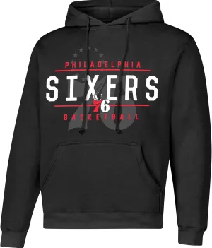 Ultra Game NBA Official Youth Standard Super Soft Get Right Hoodie Sweatshirt, Philadelphia 76ers, Black|Philadelphia 76ers