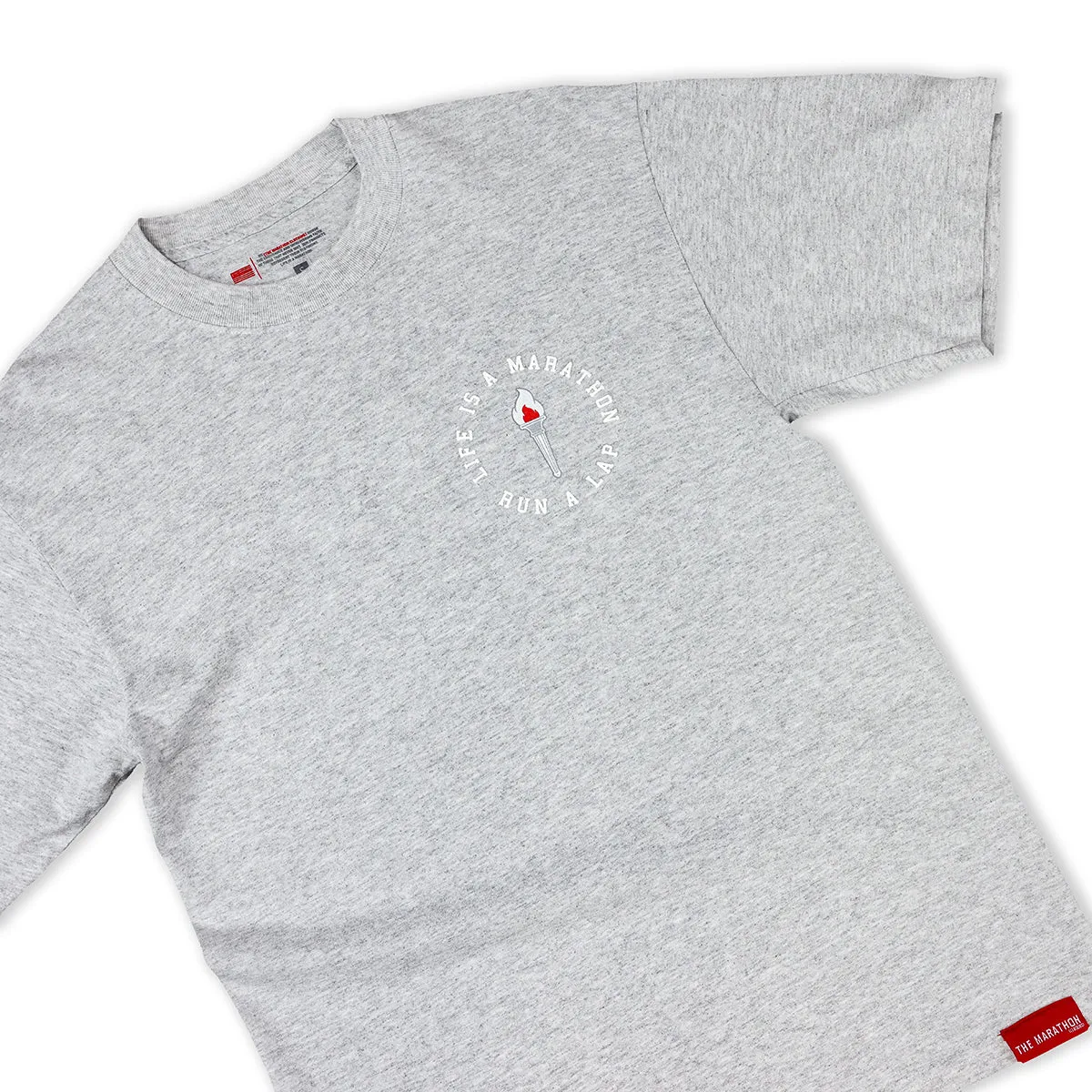 Victory Torch T-Shirt - Soft Grey