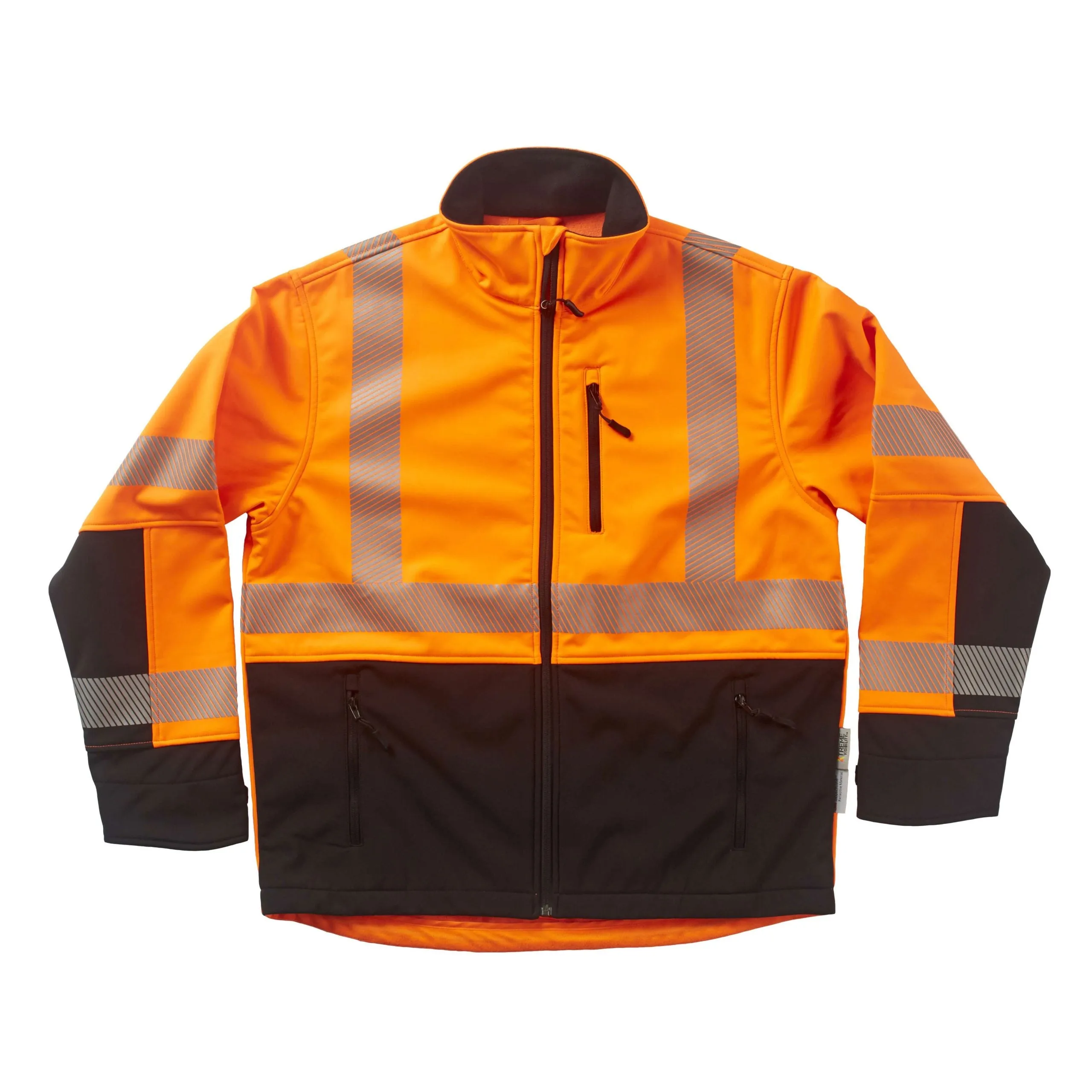 Xtreme Visibility Xtreme-Flex Soft Shell No Hood Jacket (Orange & Yellow)