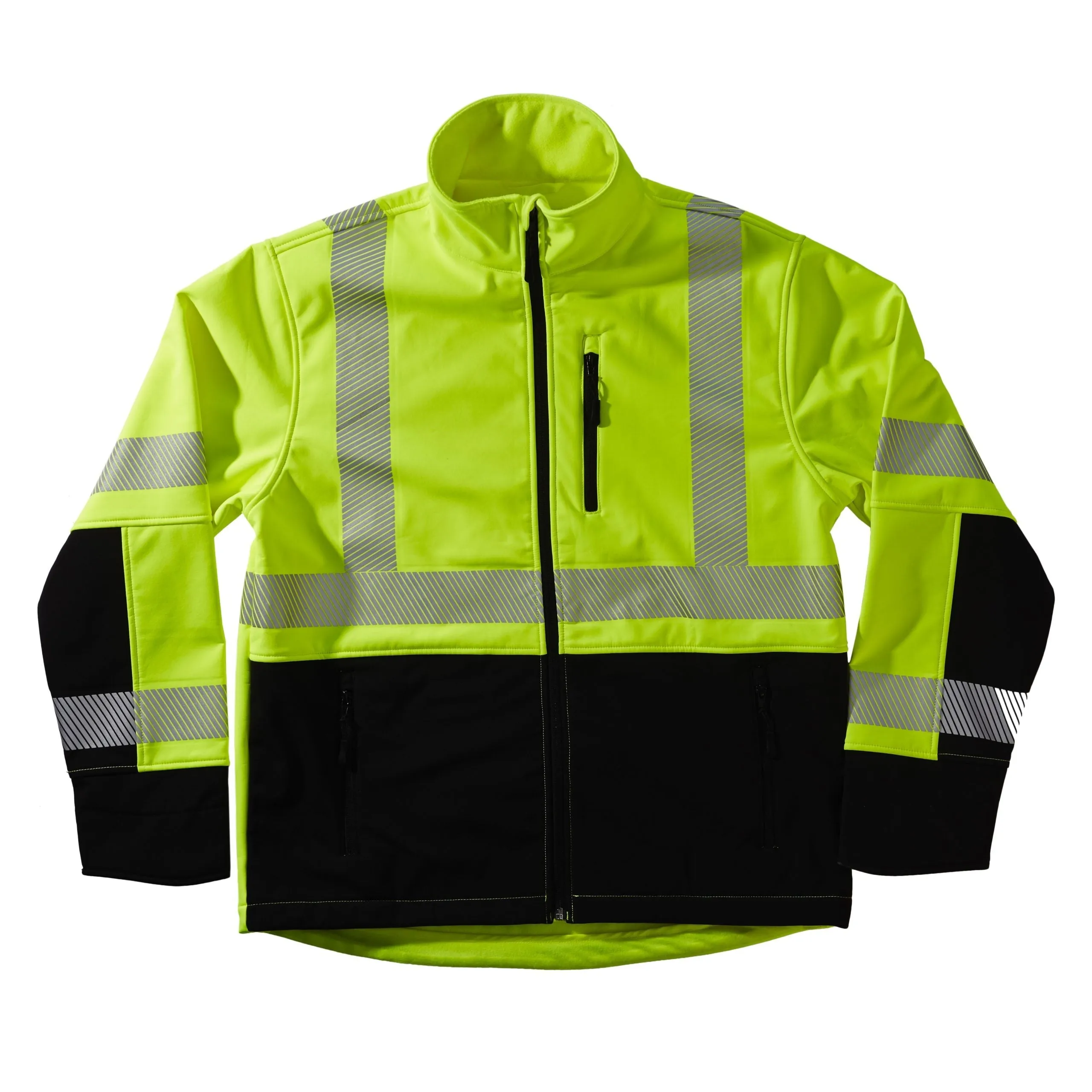 Xtreme Visibility Xtreme-Flex Soft Shell No Hood Jacket (Orange & Yellow)